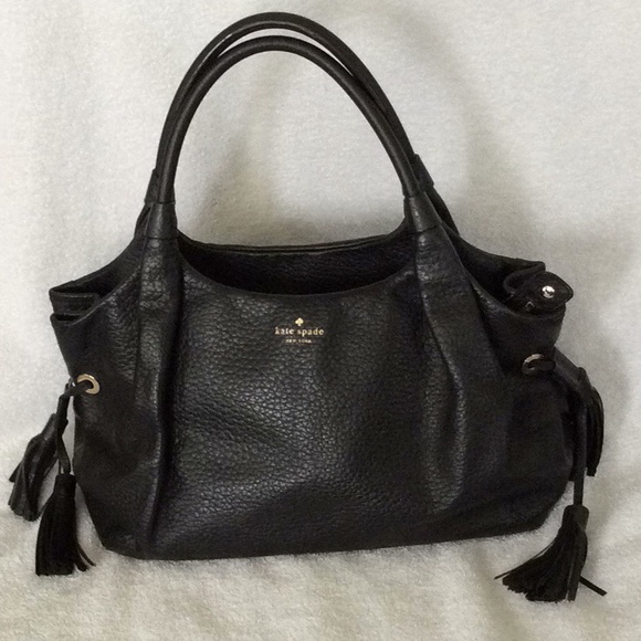 kate spade Handbags - Kate Spade ‘Stevie’ Black Leather Bag